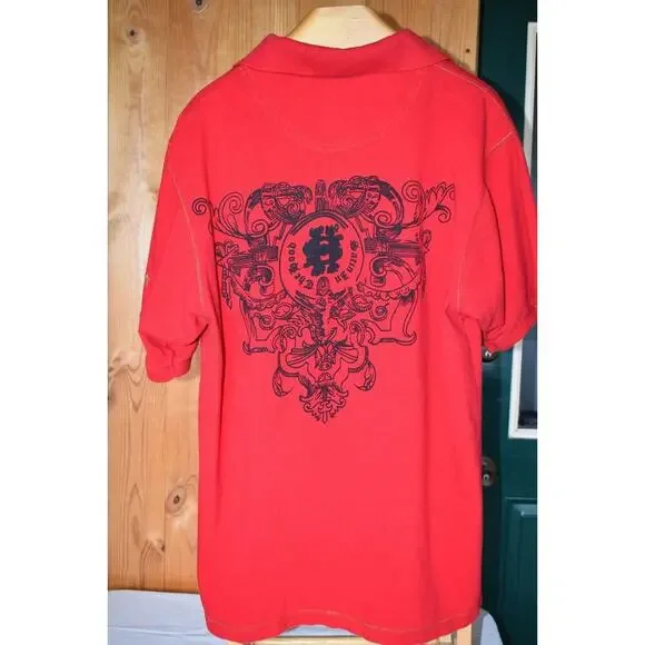 Satin in the Hood Polo Men's Size Large Y2K, Retro - Picture 2 of 3